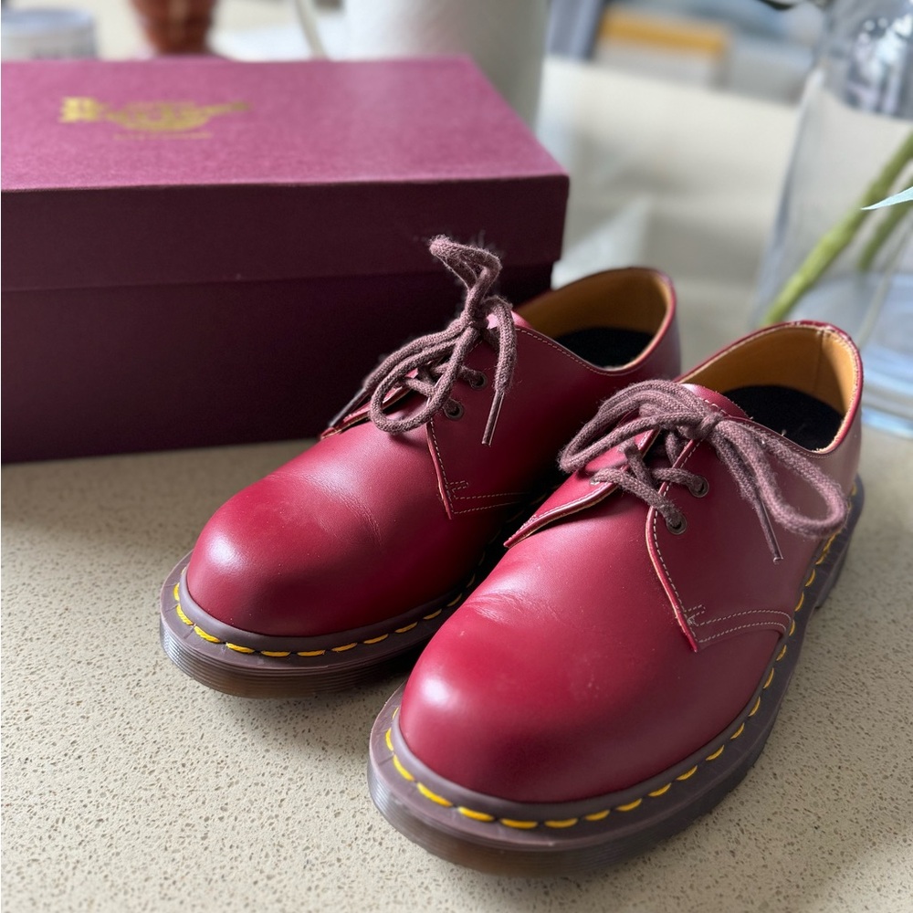 Doc Martens Ox Blood 3 hole Size 5 UK, 6 US men’s, 7.5 US Women. Made In England